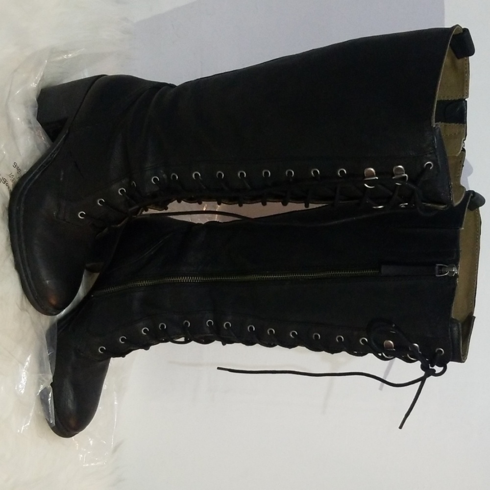 Nine West valory leather lace up boots
